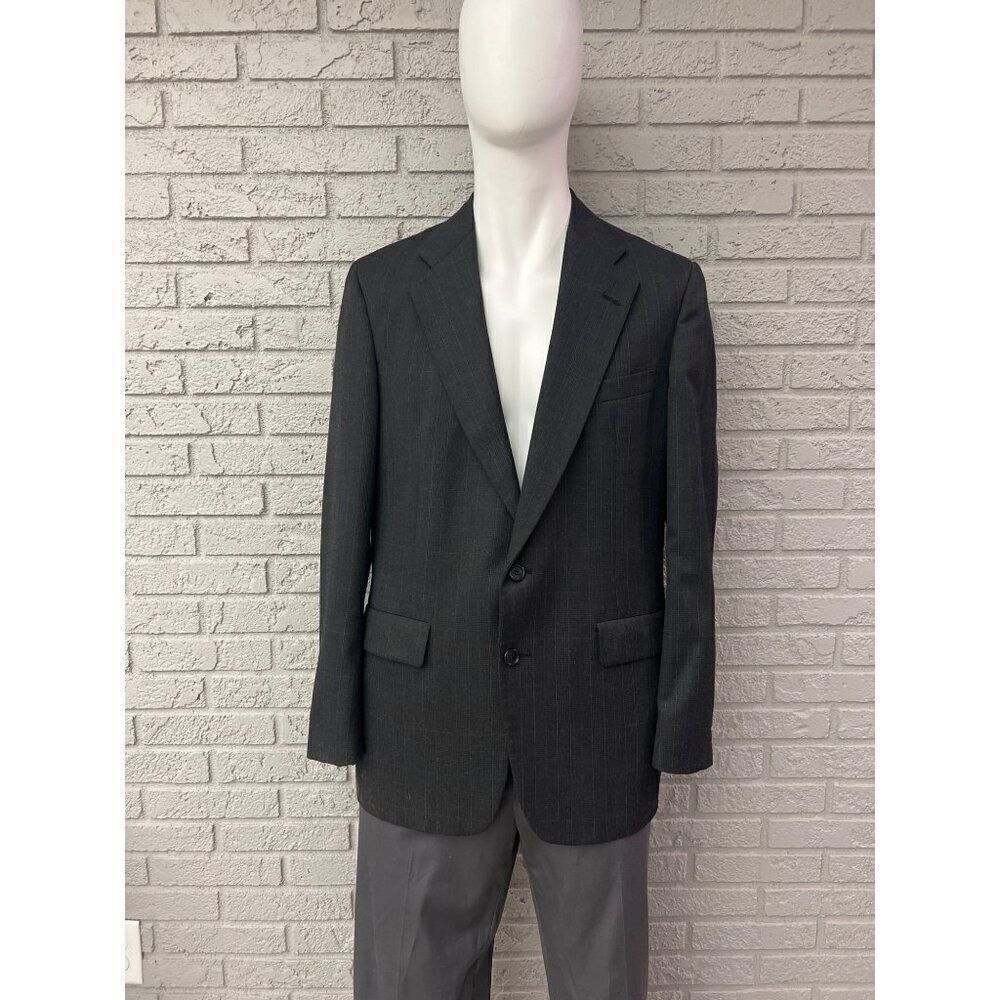 Palm Beach Karoll’s Men Gray Plaid Sport Jacket Size 40